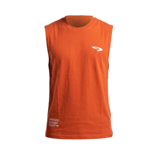 910 LOCAL LOOPS SLEEVELESS - ORANGE