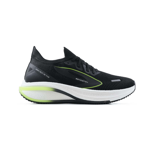 Kishi run active hitam hijau neon