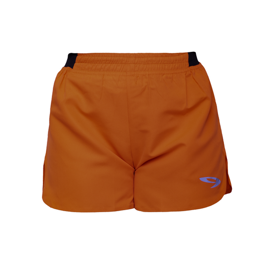 Ichitaro running short seamless women orange