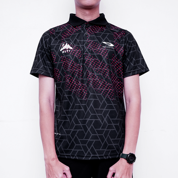 910 X alti polo hitam merah