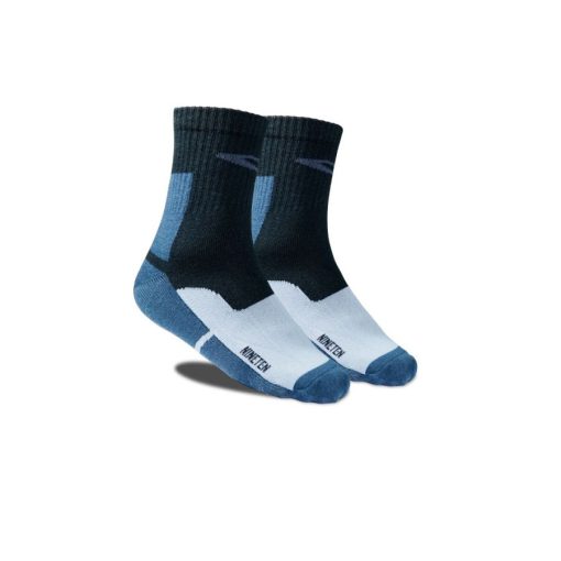 910 Nineten Socks FUKA Quarter Hitam Putih Biru1